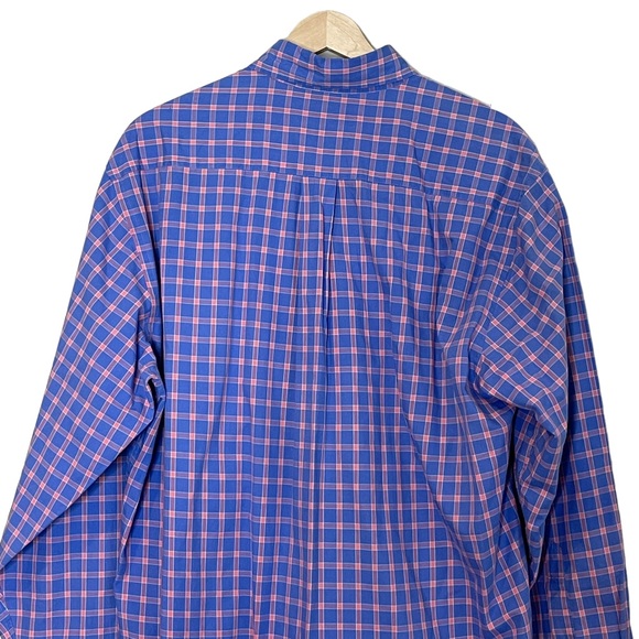 Brooks Brothers Mens Blue and Pink Plaid Button Down Shirt Size M 100% Cotton - Picture 4 of 8